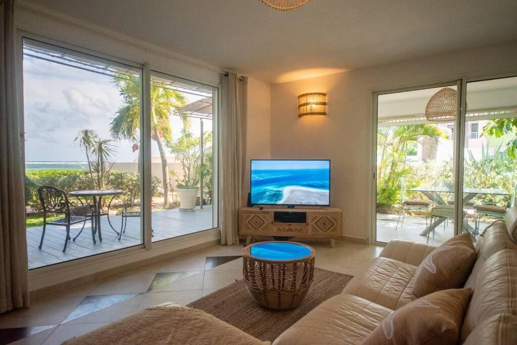 Pasha - Ocean View Apartment Sainte-Anne  Luaran gambar