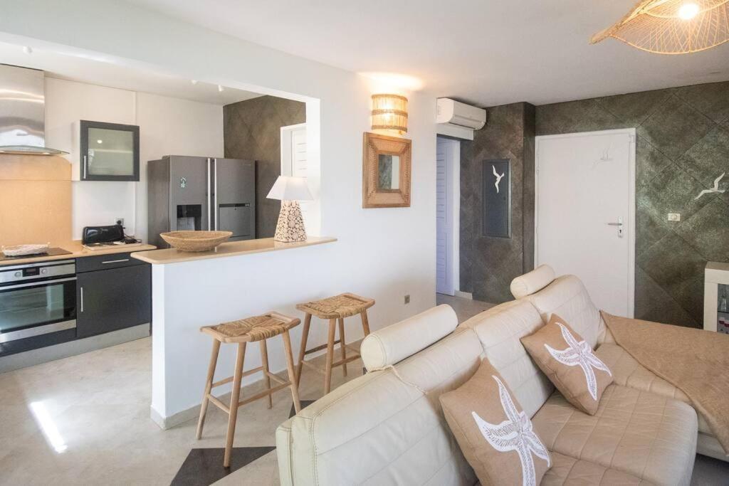 Pasha - Ocean View Apartment Sainte-Anne  Luaran gambar