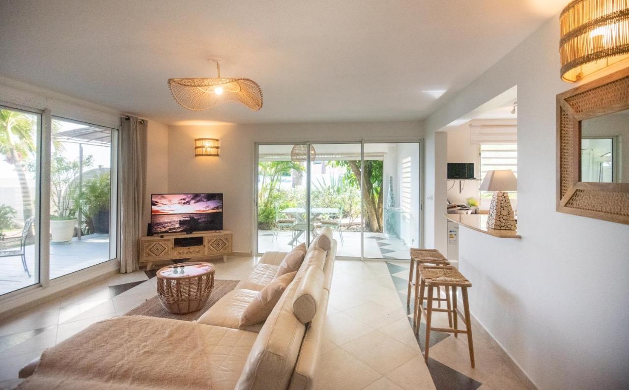 Pasha - Ocean View Apartment Sainte-Anne  Luaran gambar