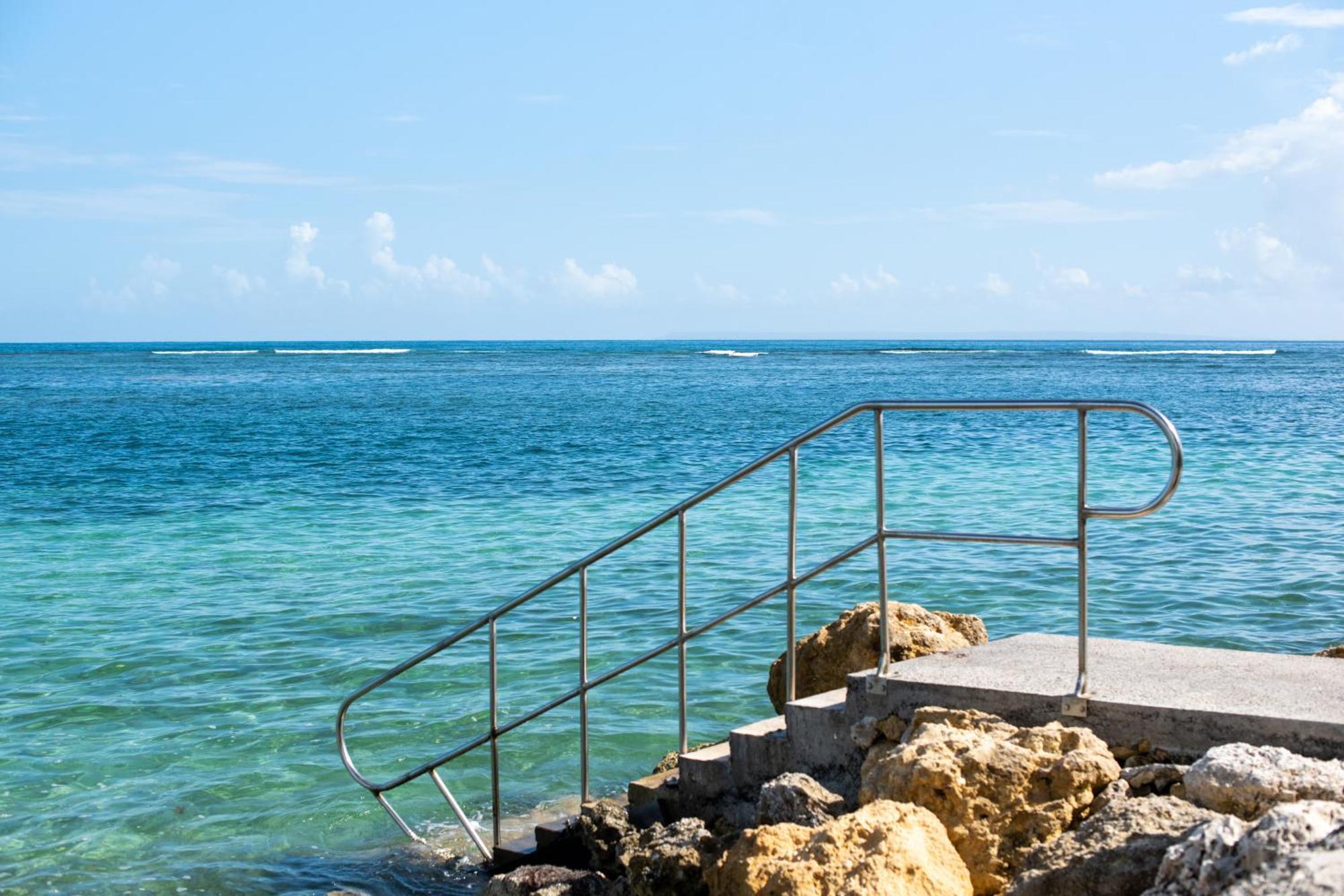 Pasha - Ocean View Apartment Sainte-Anne  Luaran gambar